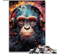 JigsawPuzzle 1000 Pieces for Adults Colorful Monkey Puzzle DIY Decoration, Brain Challenge, for Adult, Family, (size : 50x75cm)