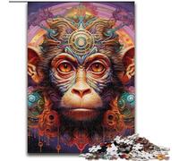 JigsawPuzzle 1000 Pieces for Adults Colorful Monkey Puzzles for Adults for Birthdays, Holidays, And Home Decor (Szie 26x38cm)