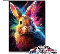 JigsawPuzzle 1000 Pieces for Adults Colorful Painting Rabbit Jigsaw for Teenagers, Couples, And Friends for Birthdays, Christmas (size : 50x75cm)