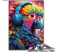 JigsawPuzzle 1000 Pieces for Adults Colorful Parrot cardboard Jigsaw size 26x38cm Brain-Challenging DIY Decorative Game, Family Interactive Toy