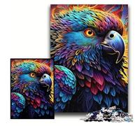 JigsawPuzzle 1000 Pieces for Adults Colorful Parrot Jigsaw Puzzles for Adults Size 50x75cm Brain Challenge Gift, Educational Activity for Teenagers
