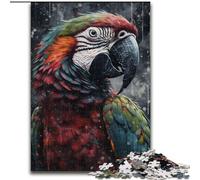 JigsawPuzzle 1000 Pieces for Adults Colorful Parrot Portrait Wooden Jigsaw Puzzles for Adults size 50x75cm Family Activity, Brain Teaser, Home Decor