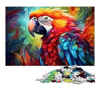 JigsawPuzzle 1000 Pieces for Adults Colorful Parrot Puzzles for Adults Perfect for Family Fun, Party Games, Birthday Party Favors 26X38CM/10.23x14.96inch