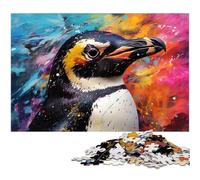 JigsawPuzzle 1000 Pieces for Adults Colorful Penguin cardboard Puzzles for Mother'S Day, Birthdays, Christmas 26X38CM/10.23x14.96inch