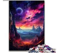 JigsawPuzzle 1000 Pieces for Adults Colorful Planet in The Space Jigsaw Puzzles Made of Wood,Suitable for Birthdays, Halloween, Thanksgiving, Easter 1000pcs(50x75cm)