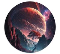 JigsawPuzzle 1000 Pieces for Adults Colorful Planet Mountains 1000Pc Adults Round Jigsaw Puzzle for Parents, Lovers, Friends - Age 14+ 1000pcs (67.5x67.5cm)