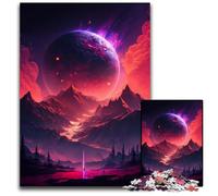 JigsawPuzzle 1000 Pieces for Adults Colorful Planet Mountains Difficult Puzzles for Adults Interactive Family Game, Brain Challenge, Educational Toy 50x75CM/19.68x29.52inch