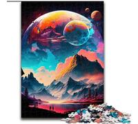 JigsawPuzzle 1000 Pieces for Adults Colorful Planet Mountains Impossible Jigsaw Puzzles for Adults size 50x75cm for Home Decor, Brain Training