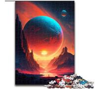 JigsawPuzzle 1000 Pieces for Adults Colorful Planet Mountains Wooden Jigsaw Family Bonding Activity, Home Decor Gift, Family Toy Game size 50x75cm