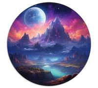 JigsawPuzzle 1000 Pieces for Adults Colorful Planet Round Puzzles Brain Teaser Game for Teenagers,Perfect (Size 67.5x67.5cm)
