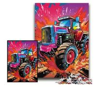 JigsawPuzzle 1000 Pieces for Adults Colorful Tractor Puzzles for Adults 26x38 cm Perfect for Family Fun on Christmas, Thanksgiving, Birthdays & Easter
