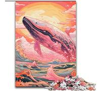 JigsawPuzzle 1000 Pieces for Adults Colorful Whale cardboard Jigsaw Puzzles for Adults for Teenagers Challenging Toy Games (Szie 26x38cm)