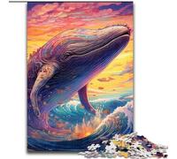 JigsawPuzzle 1000 Pieces for Adults Colorful Whale Challenging Puzzles size 26x38cm for Teenagers, Family Game Night, Brain-Challenging Gift Idea