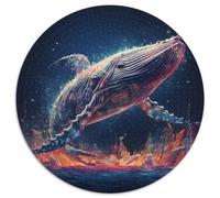 JigsawPuzzle 1000 Pieces for Adults Colorful Whale Impossible Jigsaw Puzzles for Adults Impossible Educational Home Decoration Games & Gifts (67.5x67.5cm)