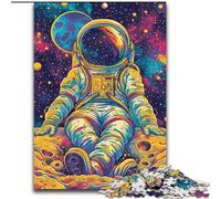 JigsawPuzzle 1000 Pieces for Adults Colour Astronauts Jigsaw Puzzle Made of cardboard,Family Fun Craft, Perfect for Birthdays, Holidays 1000pcs(26x38cm)