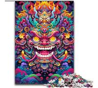JigsawPuzzle 1000 Pieces for Adults Colourful Art Buddha Jigsaw Made of Wood,Challenging DIY Brain Teaser, Perfect Family Game Or Decorative Gift 1000pcs(50x75cm)