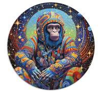 JigsawPuzzle 1000 Pieces for Adults Colourful Art Monkey Cardboard Jigsaw Challenging Brain Teaser for Teenagers,Family Game Night Fun (67.5x67.5cm)
