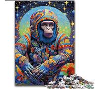 JigsawPuzzle 1000 Pieces for Adults Colourful Art Monkey Jigsaw Made of Wood,Challenging Brain Teaser for Teenagers & Families 1000pcs(50x75cm)