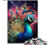 JigsawPuzzle 1000 Pieces for Adults Colourful Art Peacock Puzzle Home Activity for Holidays, Birthdays, And Family Game Nights (size : 50x75cm)
