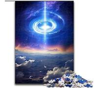 JigsawPuzzle 1000 Pieces for Adults Colourful Fantasy Cosmic Black Hole Made of Wood, Perfect for Birthday, Christmas 50x75cm DIY Art Decor