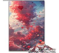 JigsawPuzzle 1000 Pieces for Adults Colourful Love Clouds Puzzle Made of cardboard,Perfect for Christmas, Halloween, Easter, New Year 1000pcs(26x38cm)