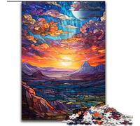 JigsawPuzzle 1000 Pieces for Adults Colourful Summer Evening Sunset Jigsaw Puzzle Made of cardboard,Perfect Home Or Office Decor, Ideal 1000pcs(26x38cm)