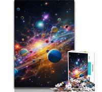 JigsawPuzzle 1000 Pieces for Adults Colourful Universe,Challenging Game And Family Play Educational Game for Birthday,Chrismas 38X26CM