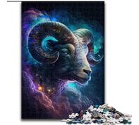JigsawPuzzle 1000 Pieces for Adults Cosmic Aries Made of Wood, for Ages 14+ 50x75cm Brain Teaser Game for Teenagers, Perfect