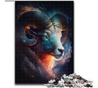 JigsawPuzzle 1000 Pieces for Adults Cosmic Aries Made of Wood, for Ages 14+ 50x75cm Family Fun Craft, Perfect for Birthdays, Holidays