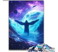 JigsawPuzzle 1000 Pieces for Adults Cosmic Jesus, Games Toys Gift Unique Birthday And Gifts for And Age 14 Years Up (Size 26x38cm)