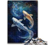 JigsawPuzzle 1000 Pieces for Adults Cosmic Koi for And 14 Years And over Educational Challenge Fun Activities at Home, Birthday Gifts, Travel Gifts 50x75cm