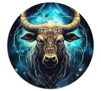 JigsawPuzzle 1000 Pieces for Adults Cosmic Taurus Round Puzzles Brain Teaser Game for Teenagers,Perfect (Size 67.5x67.5cm)