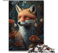 JigsawPuzzle 1000 Pieces for Adults Cute Art Fox Jigsaw Made of Wood,Challenging Brain Teaser for Teenagers & Families 1000pcs(50x75cm)