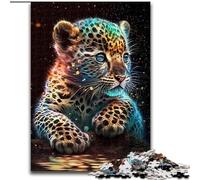 JigsawPuzzle 1000 Pieces for Adults Cute Cosmic Baby Leopard cardboard Jigsaw Puzzles for Adults size 26x38cm Perfect, DIY Artwork