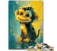 JigsawPuzzle 1000 Pieces for Adults Cute Little Yellow Monkey Brain Teaser Game Wall Decoration Unique Birthday And Xmas Gifts 50x75cm