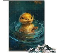 JigsawPuzzle 1000 Pieces for Adults Cute Little Yellow Otter Jigsaw Puzzle Made of cardboard,Perfect Home Or Office Decor, Ideal 1000pcs(26x38cm)