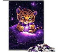 JigsawPuzzle 1000 Pieces for Adults Cute Tiger Educational Family Game Is Ideal As Gifts for The Whole Family for 14+ (size 26x38cm)