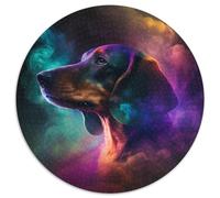 JigsawPuzzle 1000 Pieces for Adults Dachshund Nebula 1000-Piece Jigsaw Puzzle for Home Decor & Holiday Fun 67.5x67.5 cm
