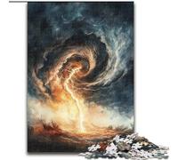 JigsawPuzzle 1000 Pieces for Adults Dark Cloud Tornado Suitable for Ages 14 And Up Intellectual Toy Game Educational Game for Birthday And Christmas (size 50x75cm)