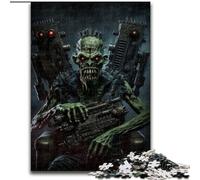 JigsawPuzzle 1000 Pieces for Adults Dead Army Zombie Soldier Made of Wood, for Ages 14+ 50x75cm Brain Teaser Game for Teenagers, Perfect