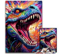 JigsawPuzzle 1000 Pieces for Adults Dinosaur Art cardboard Jigsaw Ideal for Lover, Perfect Christmas, New Year, Valentine's Gift 26X38CM/10.23x14.96inch