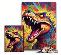 JigsawPuzzle 1000 Pieces for Adults Dinosaur Art Jigsaw Puzzles for Adults Size 50x75cm Brain Challenge Gift, Educational Activity for Teenagers
