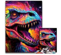 JigsawPuzzle 1000 Pieces for Adults Dinosaur Art Wooden Jigsaw Puzzles for Adults Perfect for Family Fun on Christmas, Thanksgiving, Birthdays & Easter 50x75CM/19.68x29.52inch