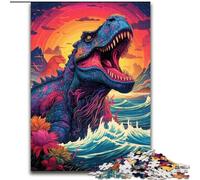 JigsawPuzzle 1000 Pieces for Adults Dinosaur In The Sea Wooden Jigsaw Puzzles for Adults size 50x75cm Perfect, DIY Artwork