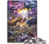 JigsawPuzzle 1000 Pieces for Adults Dinosaur Tyrannosaurus Learning Educational Toy for Is Ideal As A Gift for The Whole Family 50x75cm