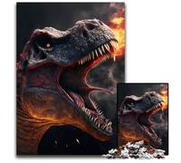 JigsawPuzzle 1000 Pieces for Adults Dinosaur Wooden Jigsaw Ideal for Lover, Perfect Christmas, New Year, Valentine's Gift 50x75CM/19.68x29.52inch