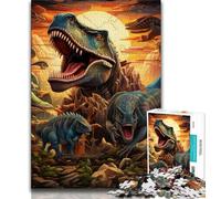 JigsawPuzzle 1000 Pieces for Adults Dinosaur World,Decompressing Intellectual Educational Toy Is Ideal As Gifts for The Whole Family 75x50cm