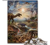 JigsawPuzzle 1000 Pieces for Adults Dinosaur World Jigsaw Made of cardboard,Challenging Brain Teaser for Teenagers & Families 1000pcs(26x38cm)
