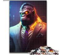 JigsawPuzzle 1000 Pieces for Adults Director Gorilla in Suit Puzzle Gift DIY Fun Suitable for Home Living Room Office Decoration (size : 50x75cm)