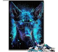 JigsawPuzzle 1000 Pieces for Adults Doberman Pinscher Made of Wood, for Ages 14+ 50x75cm Family Fun Craft, Perfect for Birthdays, Holidays